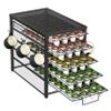Simple Trending 5 Tier Coffee Pod Holder for K Cup, 160 Pod Pack Capacity Rack, Metal, Black view 1