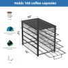 Simple Trending 5 Tier Coffee Pod Holder for K Cup, 160 Pod Pack Capacity Rack, Metal, Black view 2