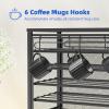 Simple Trending 5 Tier Coffee Pod Holder for K Cup, 160 Pod Pack Capacity Rack, Metal, Black view 4