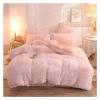 Bed, Bedding Set Luxury - Winter Warm Thicken Fleece Duvet Cover Bed Sheet and Pillowcases Quilt Cover Queen King Size view 2
