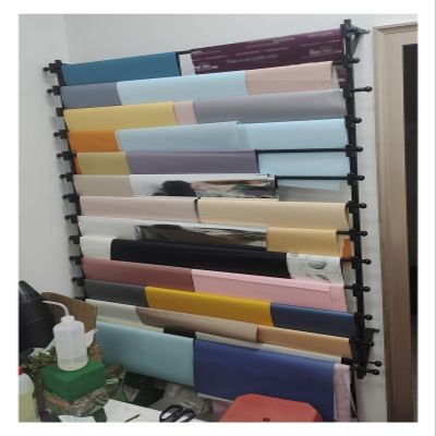Ribbon Storage Stand Holder Organizers Flower Store/Gift Shop Wrapping Paper Organizer Wall Mount, Heavy Duty Steel Ribbon Silk Scarf Towel Rack Holder, Large Capacity ( Size : 135x20x120cm )