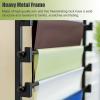 Ribbon Storage Stand Holder Organizers Flower Store/Gift Shop Wrapping Paper Organizer Wall Mount, Heavy Duty Steel Ribbon Silk Scarf Towel Rack Holder, Large Capacity ( Size : 135x20x120cm ) view 3