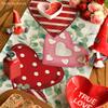 Artoid Mode Eucalyptus Polka Dot Hearts Valentine's Table Runner, HoliKitchen Dining Table Decoration for Home Party 13x90 Inch view 4