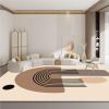 3x5 Area Rugs for Living Room, Non-Slip Backing Washable Rugs, Bohemian Large Area Rug, Loop Pile Home Decor Rug (Geometric Figure, Beige/Brown/Gray) view 2