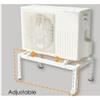 Mini Split Ground Stand Air Conditioning Bracket, heavy-duty Condenser Stand, Split Ac Bracket for Ductless Air Conditioners Heat Pump System, Adjustable ( Color : White , Size : 90*30*40cm ) view 2