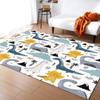ERAYNA Cute Cartoon Dinosaur Area Rug, Cartoon Dinosaur Animal Soft Washable Carpet, Upholstery Rug with Non-Slip Backing for Kids Boys Girls Bedroom Living Room Dining Room Study 2ftx3ft view 1