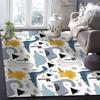ERAYNA Cute Cartoon Dinosaur Area Rug, Cartoon Dinosaur Animal Soft Washable Carpet, Upholstery Rug with Non-Slip Backing for Kids Boys Girls Bedroom Living Room Dining Room Study 2ftx3ft view 3