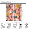 70s Retro Blackout Curtains, Hippie Style Colorful Rainbow Sun Butterfly Animals for Bedroom Living Room Curtains63X72 Inch view 2