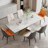 WIGSELBL Upholstered Dining Chairs Faux Leather Accent Chair Living Room Chairs Kitchen & Dining Room Chairs Comfy Reading Chair Mid Century Modern Arm Chair (Color : Cream) view 2