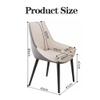 WIGSELBL Upholstered Dining Chairs Faux Leather Accent Chair Living Room Chairs Kitchen & Dining Room Chairs Comfy Reading Chair Mid Century Modern Arm Chair (Color : Cream) view 3