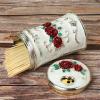 Toothpick Holders Creative Retro Toothpick Box Office Dining Table Coffee Table Desktop Toothpick Box Home Toothpick Dispenser Tooth Pick Dispenser (Color : A1) view 4