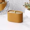LUNIZ Toothpick Holders Leather Dental Floss Box Creative Cotton Swab Toothpick Storage Household Desktop Toothpick Box Cotton Swab Box Tooth Pick Dispenser (Color : A) view 4