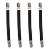 Bed Sheet Fasteners Suspenders Straps, 4pcs Elastic Crisscross Bed Mattress Straps, Double Head Clips Gripper Holder Fasteners Suspender(black) view 1