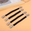 Bed Sheet Fasteners Suspenders Straps, 4pcs Elastic Crisscross Bed Mattress Straps, Double Head Clips Gripper Holder Fasteners Suspender(black) view 4