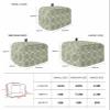 Toaster Dust Cover with Pockets, Abstract Geometric White Line Sage Green Texture Soft Washable 4 Slice Toaster Cover, Dust-proof Cover for Small Appliance Cover and Fingerprint Protection view 3