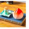 LUNIZ Toothpick Holders Peach Toothpick Box Portable Toothpick Holder Dispenser Home Kitchen Gadgets Desktop Storage Toothpick Box Decoration Tooth Pick Dispenser view 4