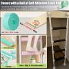 LXLZYXSF Heavy Duty Bunk Bed Ladder with Rungs Pad, Tree Climbing Ladder Basement Emergency Escape Ladder, Wrought Iron Attic Ladder 4 5 6 7 Feet Tall (Color : White, Size : 42inch/3.5ft/107cm H) view 4