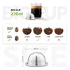 Stainless Steel Reusable Pod Compatible with Nespresso VertuolineGCA1, BENFUCHEN Metal Refillable Coffee Capsule For Nespresso Vertuoline ENV135, Brew Coffee 230ML/7.5OZ(BIG Cup), 1 Pod 1 Tamper view 3