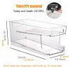 2-Tier Soda Can Dispenser For Refrigerator, Automatic Rolling Drink Organizer Holder For Fridge, Stackable Clear Plastic Storage Bins view 3