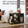 GMBAYUE Accent Side Table, Coffee End Table, Small Spaces Nightstand,Narrow Side Table with Storage, Great for Living Room, Bedroom, Hall (Color : Black) view 3
