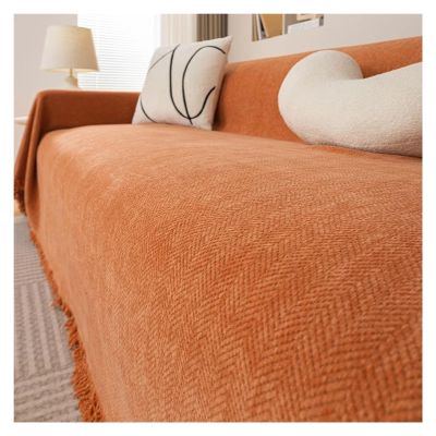 Chenille Sofa Couch Cushion Covers for 2/3/4 Seat,Waterproof Sofa Slipcovers Herringbone Recliner Sectional Couch Covers Blanket,Sofa Covers Washable Furniture Protector for Dogs Pets Living Room ( Co