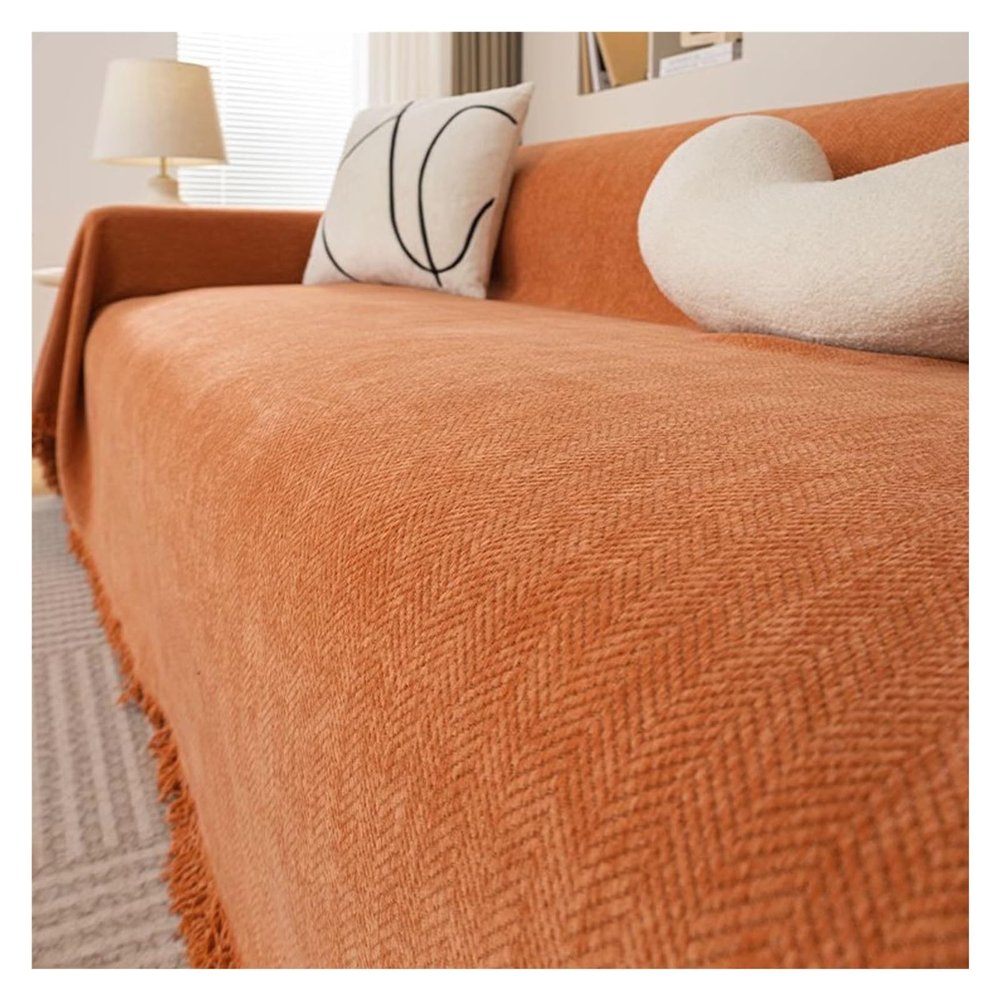 Chenille Sofa Couch Cushion Covers for 2/3/4 Seat,Waterproof Sofa Slipcovers Herringbone Recliner Sectional Couch Covers Blanket,Sofa Covers Washable Furniture Protector for Dogs Pets Living Room ( Co