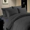 AHJ Beddings 1000 Thread Count 7 Piece Duvet Cover Set (4 pc Sheet Set 8 inch Deep Pocket + 3 pc Duvet Cover Set) 100% Egyptian Cotton - (RV-Short-King Size, Elephant Grey Solid) view 1