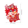 balacoo 2pcs Dragon Door Stickers Chinese Year Decorations Bright Colors Patterns Easy to Install for Home Decor view 3