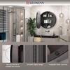 Keonjinn 26 Inch Round LED Medicine Cabinet Mirror for Bathroom with Defogger, 3 Color Lighted Medicine Cabinet, Black Round Medicine Cabinets with 2 Plugs, Surface Mount Mirror with Storage view 4