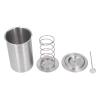 Ham Maker Meat Press Bacon Boiler Pot, Solid Stainless Steel Meat Press Cooker with Thermometer, Kitchen Bacon Meat Pressure Cookers Boiler Pot Pan Stove view 2