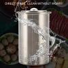 Ham Maker Meat Press Bacon Boiler Pot, Solid Stainless Steel Meat Press Cooker with Thermometer, Kitchen Bacon Meat Pressure Cookers Boiler Pot Pan Stove view 3