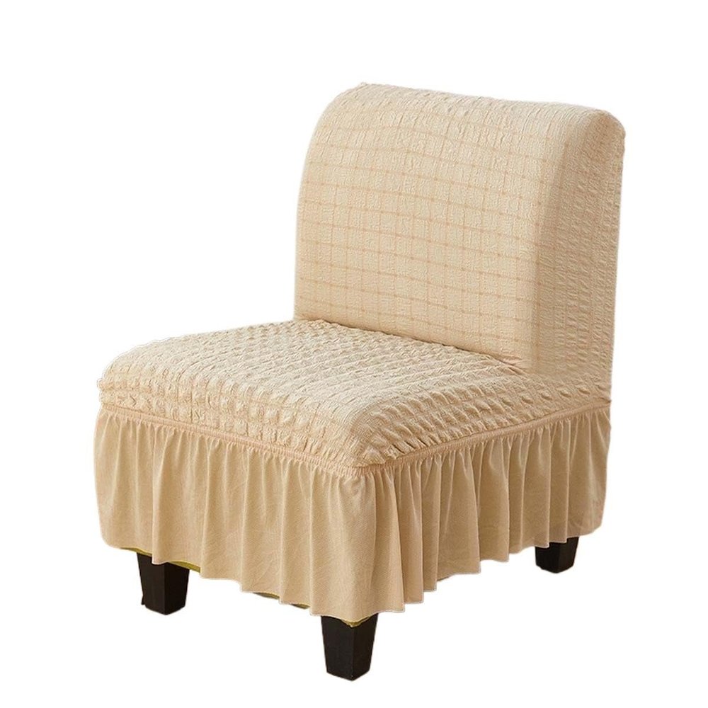 Armless Accent Slipper Chair Cover Slipcover Elastic 1 Piece Sofa Slipcover Without Arms Fabric Stretch Spandex Removable For Armless Chair Furniture Protector Covers For Living Dining Room ( Color :