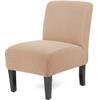 Armless Accent Slipper Chair Cover Slipcover Elastic 1 Piece Sofa Slipcover Without Arms Fabric Stretch Spandex Removable For Armless Chair Furniture Protector Covers For Living Dining Room ( Color : view 1