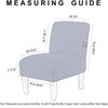 Armless Accent Slipper Chair Cover Slipcover Elastic 1 Piece Sofa Slipcover Without Arms Fabric Stretch Spandex Removable For Armless Chair Furniture Protector Covers For Living Dining Room ( Color : view 2