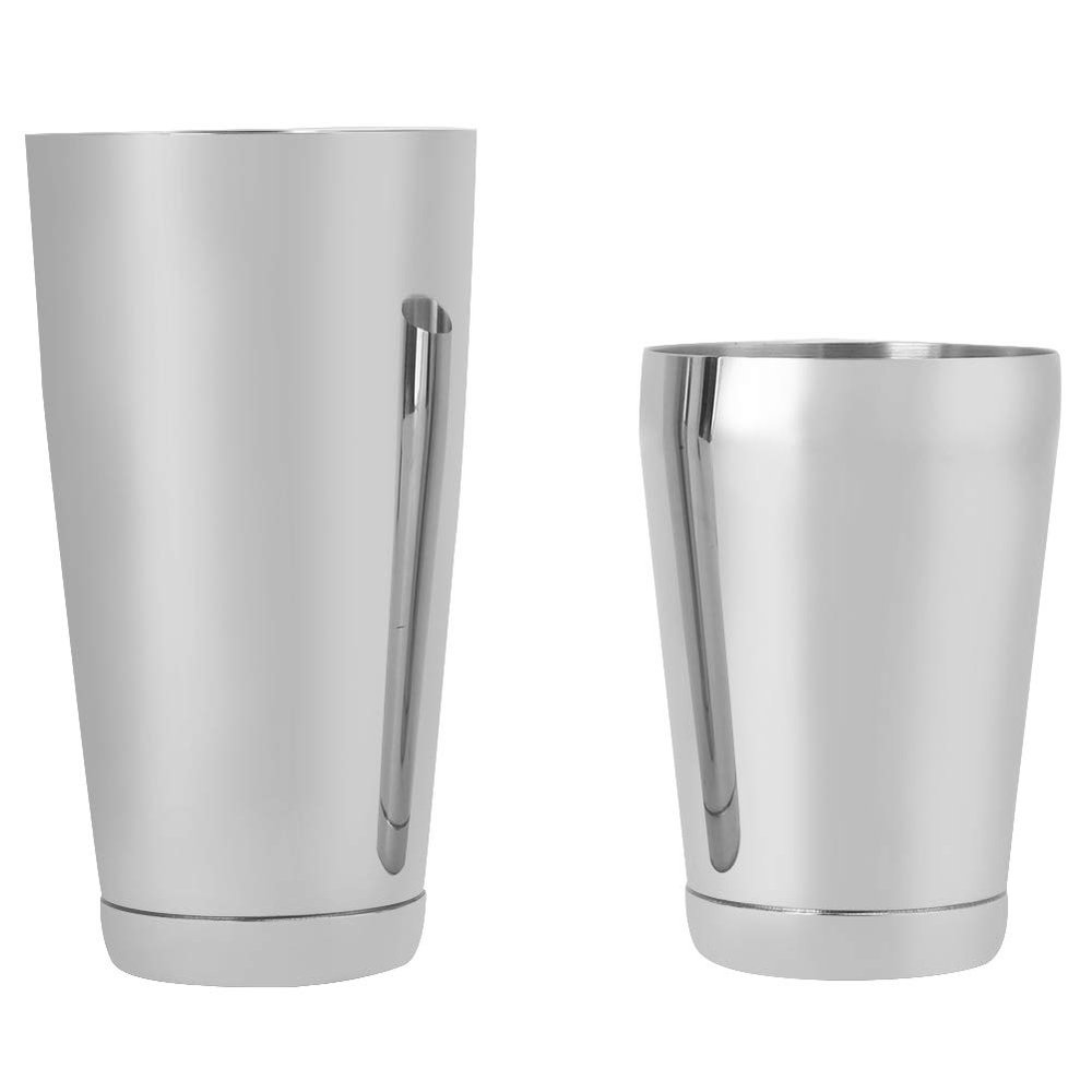 Bar Tool Stainless Steel Boston Shaker Cocktail Shaker Bar Shaker Set, Bartender Kit Cocktail Tin Bartender Barware(silver)