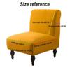 Armless Chair Slipover Elastic 1 Piece Large Size Accent Chair Covers Stretch Living Room Slipper Stretch Sofa Slipcover Spandex Jacquard Fabric Removable Washable Non-Slip For Home Hotel Bedroom ( Co view 2