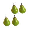 ABOOFAN 4pcs Simulated Green Pear Fruit Model Fake Fruit Food Decor Table Fruit Bowl Filler Decorative Pear Artificial Pears Decoration Simulation Pears Faux Fruit Decor Foam Mini Crafts view 1