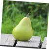 ABOOFAN 4pcs Simulated Green Pear Fruit Model Fake Fruit Food Decor Table Fruit Bowl Filler Decorative Pear Artificial Pears Decoration Simulation Pears Faux Fruit Decor Foam Mini Crafts view 3