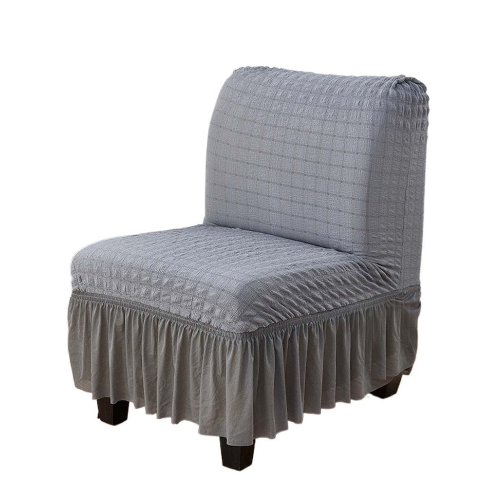 Armless Accent Slipper Chair Cover Slipcover Elastic 1 Piece Sofa Slipcover Without Arms Fabric Stretch Spandex Removable For Armless Chair Furniture Protector Covers For Living Dining Room ( Color :