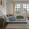 AFI, Charlotte Twin XL Solid Wood Low Profile Platform Bed with Matching Footboard, White view 4