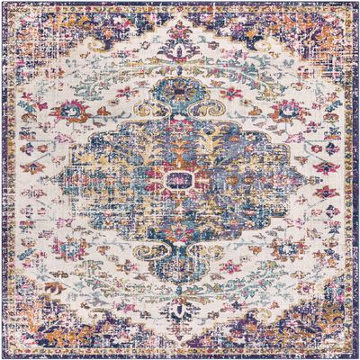 BoutiqueRugs Okarche Traditional Area Rug - Teal, Burgundy, Mustard - 3'11" x 5'7"