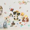 Cute Puppies Wall Stickers, sacinora Cartoon Dog DIY Wall Decals Border Collie Corgi Poodle Shih Tzu Removable Vinyl Peel and Stick for Kids Baby Living Room Bedroom Nursery Art Decorations view 1