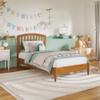 AFI, Quincy Twin Solid Wood Low Profile Platform Bed, Light Toffee view 1