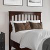 AFI, Becket Twin XL Solid Wood Low Profile Platform Bed with Matching Footboard, Walnut view 2