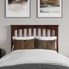AFI, Becket Twin XL Solid Wood Low Profile Platform Bed with Matching Footboard, Walnut view 3