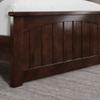 AFI, Becket Twin XL Solid Wood Low Profile Platform Bed with Matching Footboard, Walnut view 4