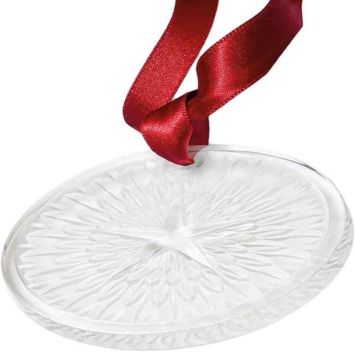 Lalique 2023 Clear Annual Christmas Ornament Plumes