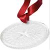 Lalique 2023 Clear Annual Christmas Ornament Plumes view 1