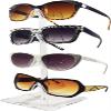 2 Pack Premium Acrylic Eyewear Display Stand, Sunglasses Rack, Glasses Organizer, Sunglasses Holder, Optical Frame Stand, Ski Goggles Display up to 4 Frames with each Holder. (4 Tier) view 1