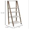 Cheungs Maison Ferme 4 Tier Foldable Shelf Display with Smooth White Accent view 2